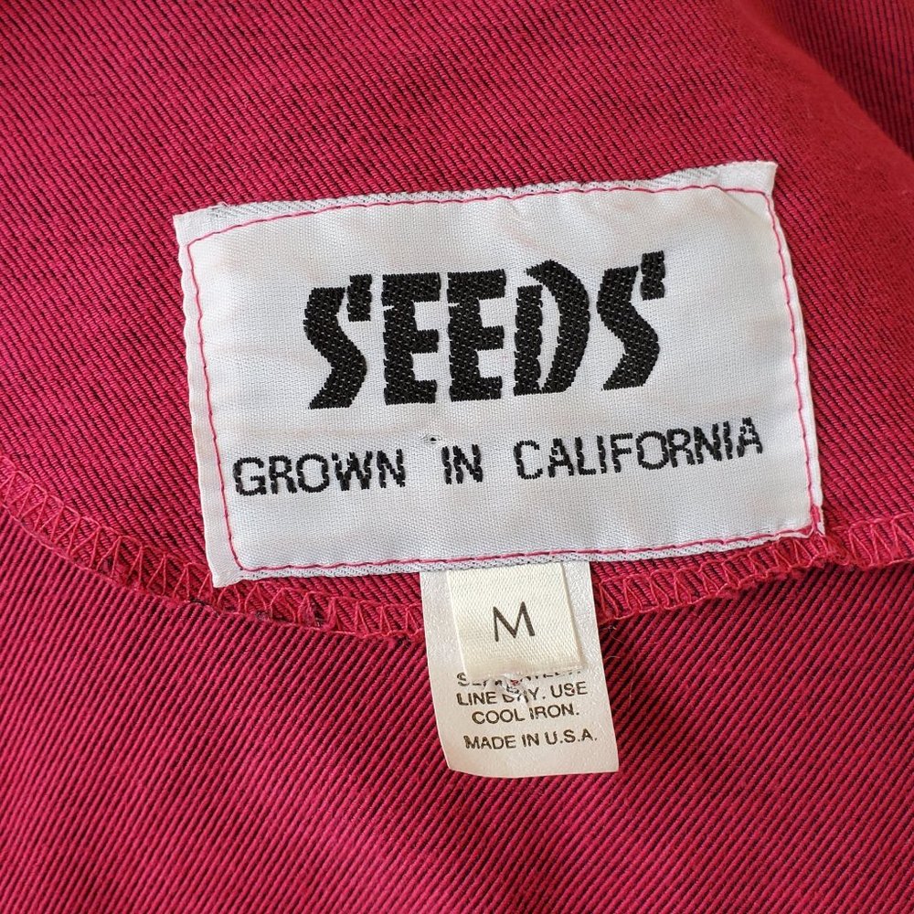 Vintage SEEDS 90s 2 Piece Western Cowgirl Dolly Pink Black Fringe Dress Set M - Picture 10 of 10
